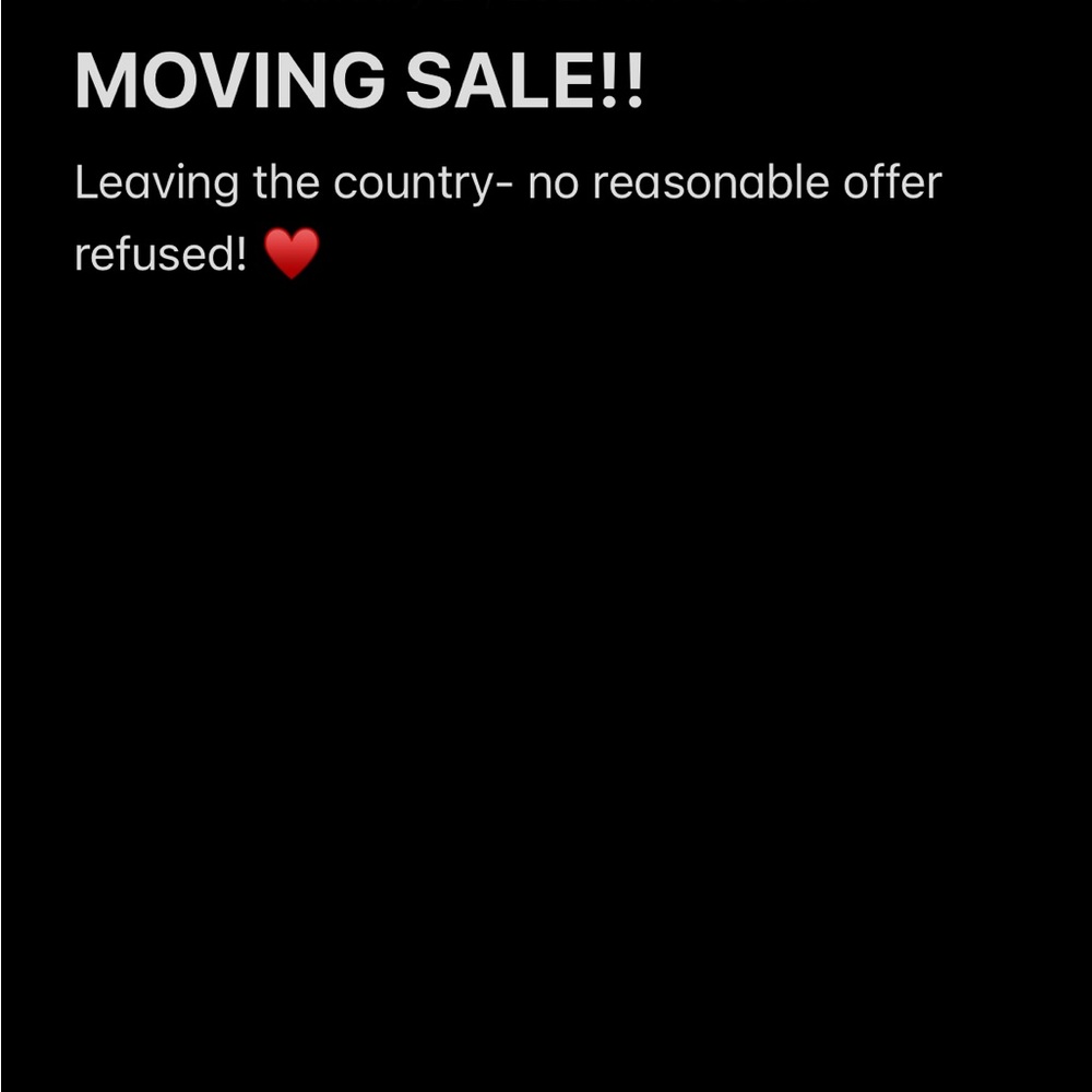 MOVING SALE! ♥️